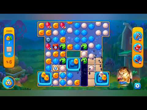 фишдом 2022  #  10681 уровень - прохождение без бустеров # Fishdom,   10681  level - no Boosters.