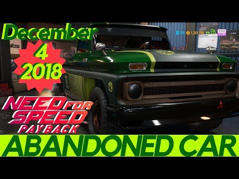 ABANDONED CAR - DECEMBER 4, 2018 | LOCATION GUIDE | NFS PAYBACK [English] #playerkolkata #PKBG