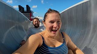 Disney Destiny Family Cruise Day4! | AquaMouse & Slide POV, Special Horns + Thoughts About The Ship!