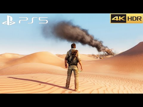Uncharted 3: Drake's Deception Remastered (PS5) 4K HDR Gameplay Chapter 18: The Rub' al Khali