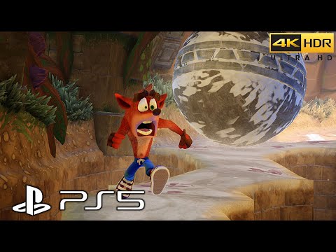 Crash Bandicoot N. Sane Trilogy (PS5) 4K HDR Gameplay - (Full Game Part 1)