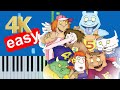 Seven Little Monsters Theme Song Slow Easy Medium Piano Tutorial 4K