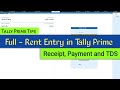 Rent Entry In Tally Prime Rent Received Rent Payment And TDS Recording Of Rent
