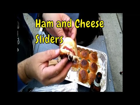 Ham and Cheese sliders indirect grilling 101