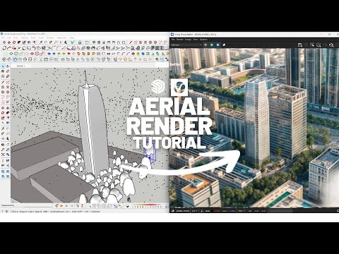 How to create an Aerial Render with V-Ray for Sketchup + Gaussian Splats