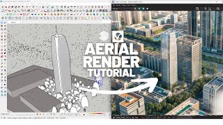 How to create an Aerial Render with V-Ray for Sketchup + Gaussian Splats