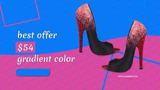 Stilettos Type High Heel Shoes For Women Commercial Ads