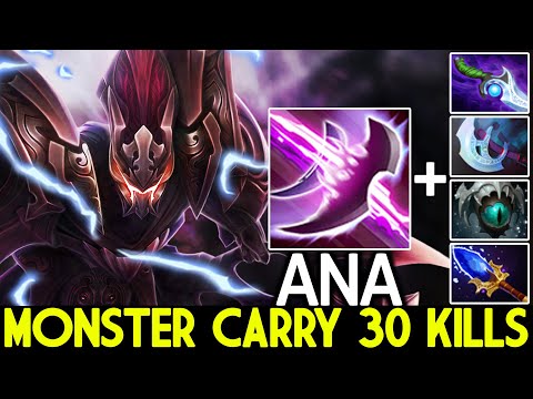 ANA [Spectre] Monster Carry Scepter Gank No Mercy 30 Kills Dota 2