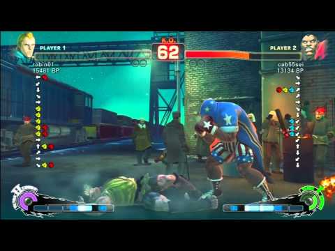 SSF4 Rank Match  robin01 (AB)  vs  cab55sei (BO)