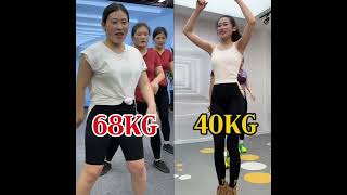 A surprising change from 68kg to 40kg! stark contrast before and after becoming beautiful #Shorts