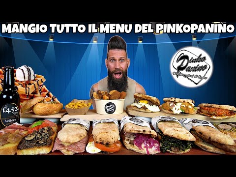 MANGIO TUTTO IL MENÙ del PINKO PANINO - (Fast Food Challenge) - MAN VS FOOD
