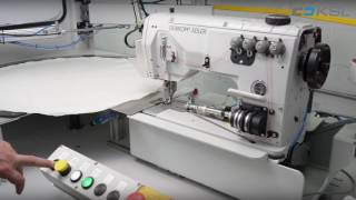 Швейный автомат для пошива подушек безопасности Durkopp Adler KSL KL-201 video