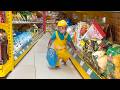 Super Chef CUBIS Monkey Goes Grocery Shopping To Help Dad