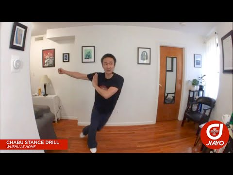 Back Cross Stance / Chabu Drill - Wushu At Home with Brandon Sugiyama