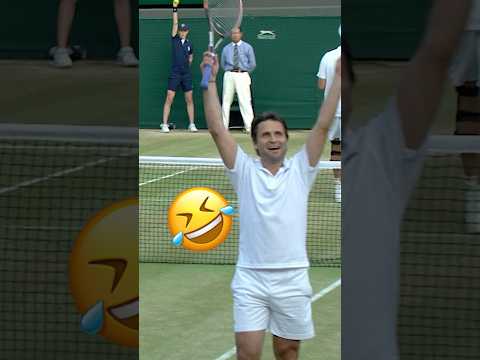 Have you ever seen a LESS SERIOUS match point?! 😅