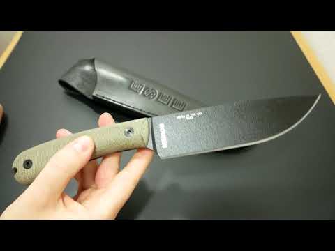ESEE-6HM | großes und robustes Outdoor Werkzeug | 1095 / Micarta / Leder