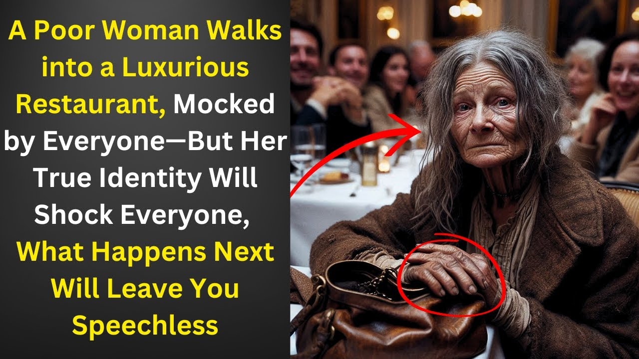 A Poor Woman Enters a Luxurious Restaurant, Mocked by All—But Her True Identity Shocks Everyone....