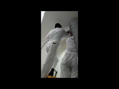 Cleaning the Ducting of Airconditioning using Danduct Machine and Rotobrush.