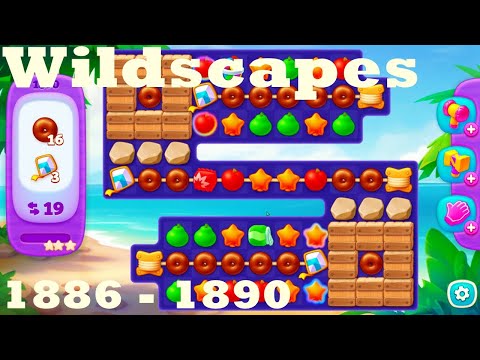 Wildscapes Level 1886 - 1890 HD Walkthrough | 3 - match game | gameplay | android | ios | pc | app