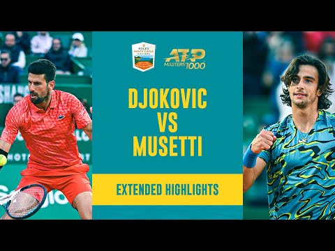 THRILLING Novak Djokovic vs Lorenzo Musetti Match | Monte Carlo 2023 Extended Highlights