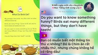 Đọc Tiếng Anh | One Story a Day - Level 1 - Book 1 - 29. What do birds eat?