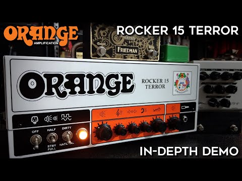 Orange Rocker 15 Terror in-depth demo! (13 guitars)