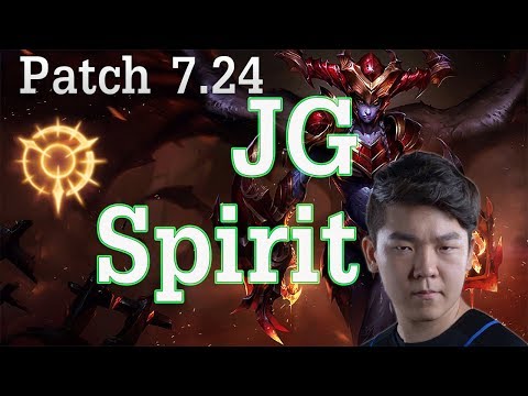 AFs Spirit Shyvana Vs Rengar Patch 7.24 KDA 5/2/3