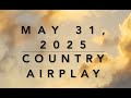 Billboard Top 60 Country Airplay May 31 2025