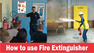 How to use Fire Extinguisher I Safety Signs Board Poster I Fire Extinguihser Signs I Saurabh Safety