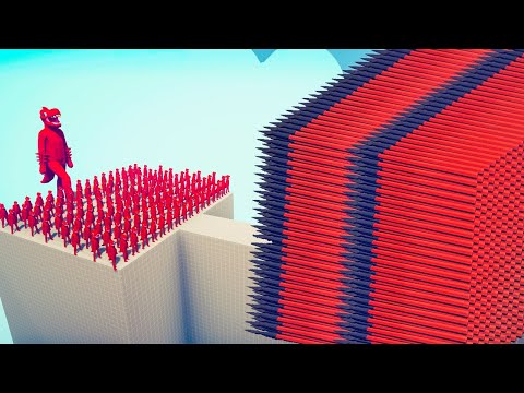 100x RED TYRANNOSAURUS REX + GIANT vs EVERY GOD - Totally Accurate Battle Simulator TABS