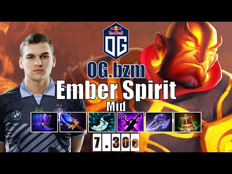 Ember Spirit Mid | OG.bzm | BZM GOD MODE 23 KILLS BROKEN EMBER | 7.30e Gameplay Highlights