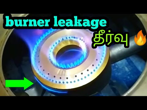 gas stove burner leakage/burner side leak / #gasstoveburnerleak / flame side leak problem solving