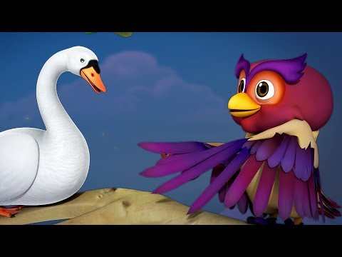 The swan and the owl - telugu stories for kids