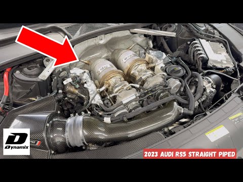 2023 Audi RS5 034 Motorsport Downpipes Paired With AWE Touring Exhaust (SOUNDS INSANE)