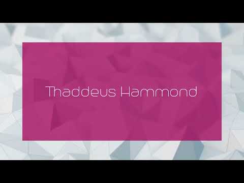 Thaddeus Hammond