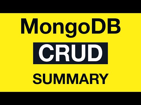 MongoDB CRUD Operations 23 Summary