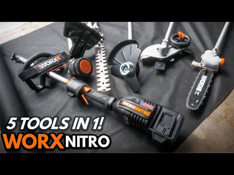 Must Have Tools To Clean Up Your Lawn Like A Pro! WORX Nitro 5 In 1 Power Share Multi Tool Review!
