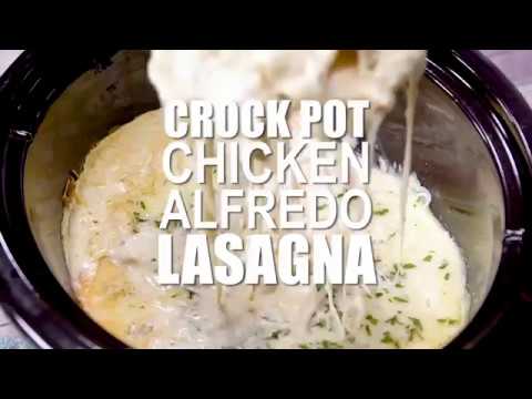 How to make: Crockpot Chicken Alfredo Lasagna