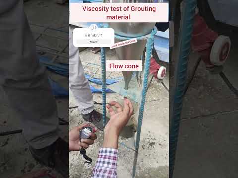 Viscosity test of Grout material,Grout material test,flow tes