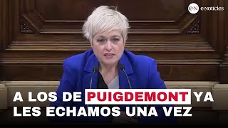 ANNA GRAU (Ciudadanos) reprocha a Junts su hipocresía con su 'europeísmo'"