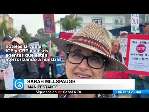 Video: Activistas de San Diego impulsan protestas nacional contra hoteles que alojan operaciones del ICE