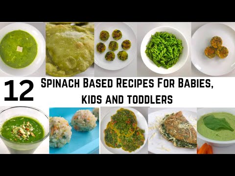 12 Spinach Recipes For Babies, kids and toddlers