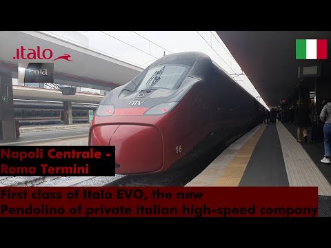 PRIMA class of Italo EVO brand new high-speed train of NTV, the private italian high-speed company