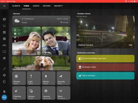 Jimz011 Home Assistant 0.97 Lovelace 05/08/2019 Tablet View