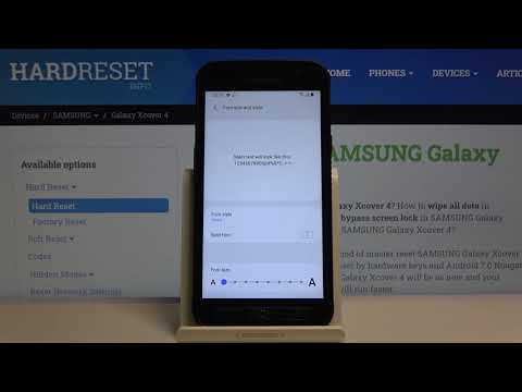 How to Change Font Size in SAMSUNG Galaxy Xcover 4 – Set Up Font Text