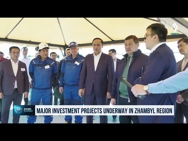 Major investment projects underway in Zhambyl Region
