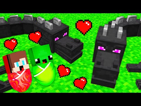 JJ Mikey Join Ender Dragon Family in Minecraft
