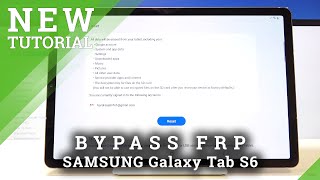 How to Unlock FRP on SAMSUNG Galaxy Tab S6 - Bypass Google Verification