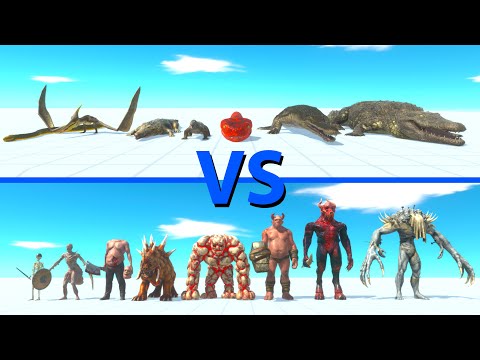 REPTILES Team vs INFERNALS Team - Animal Revolt Battle Simulator