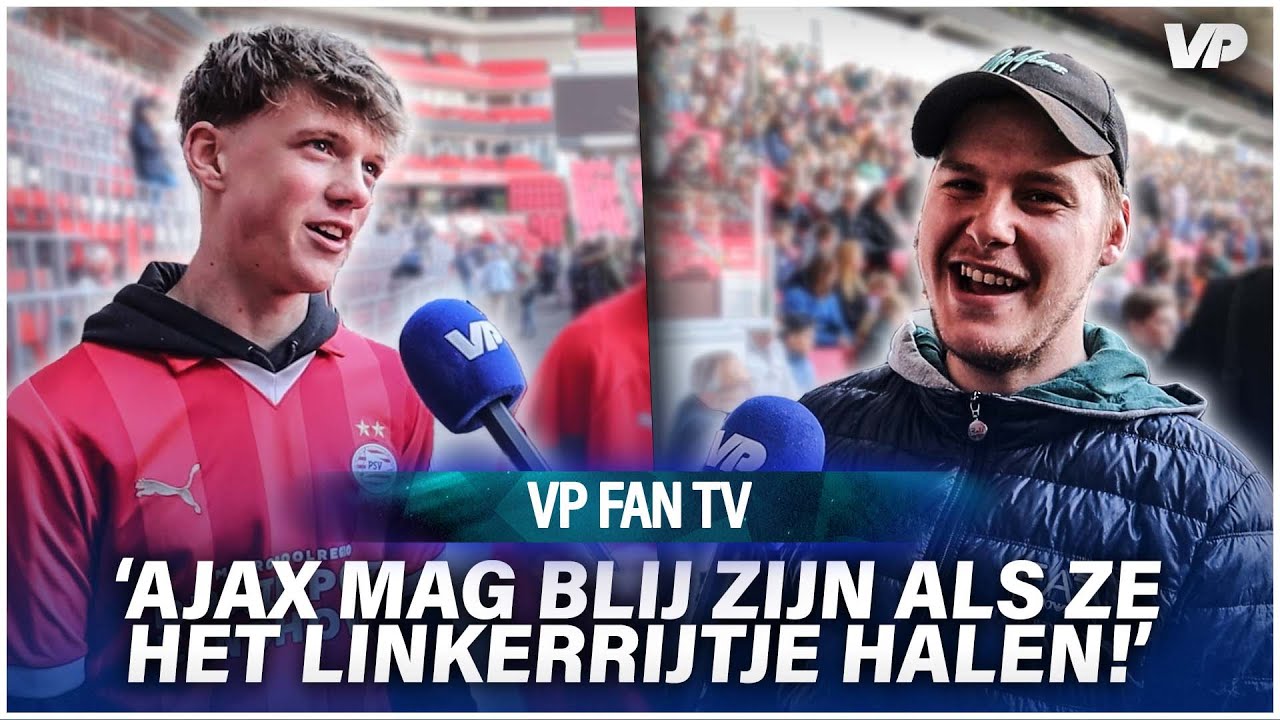 Thumbnail for article: Leedvermaak bij PSV-fans: 'Ajax mag blij zijn met het linkerrijtje'